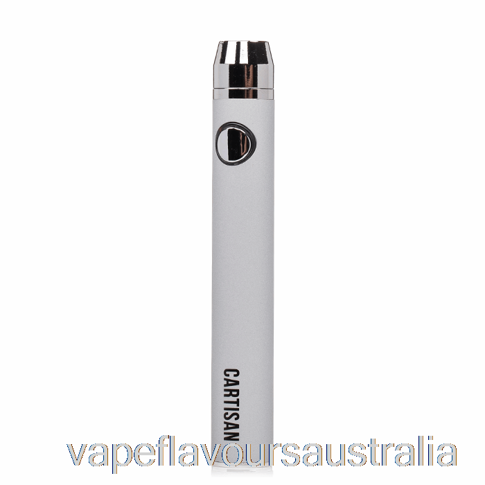 Vape Flavours Australia Cartisan Button VV 650 510 Battery Silver